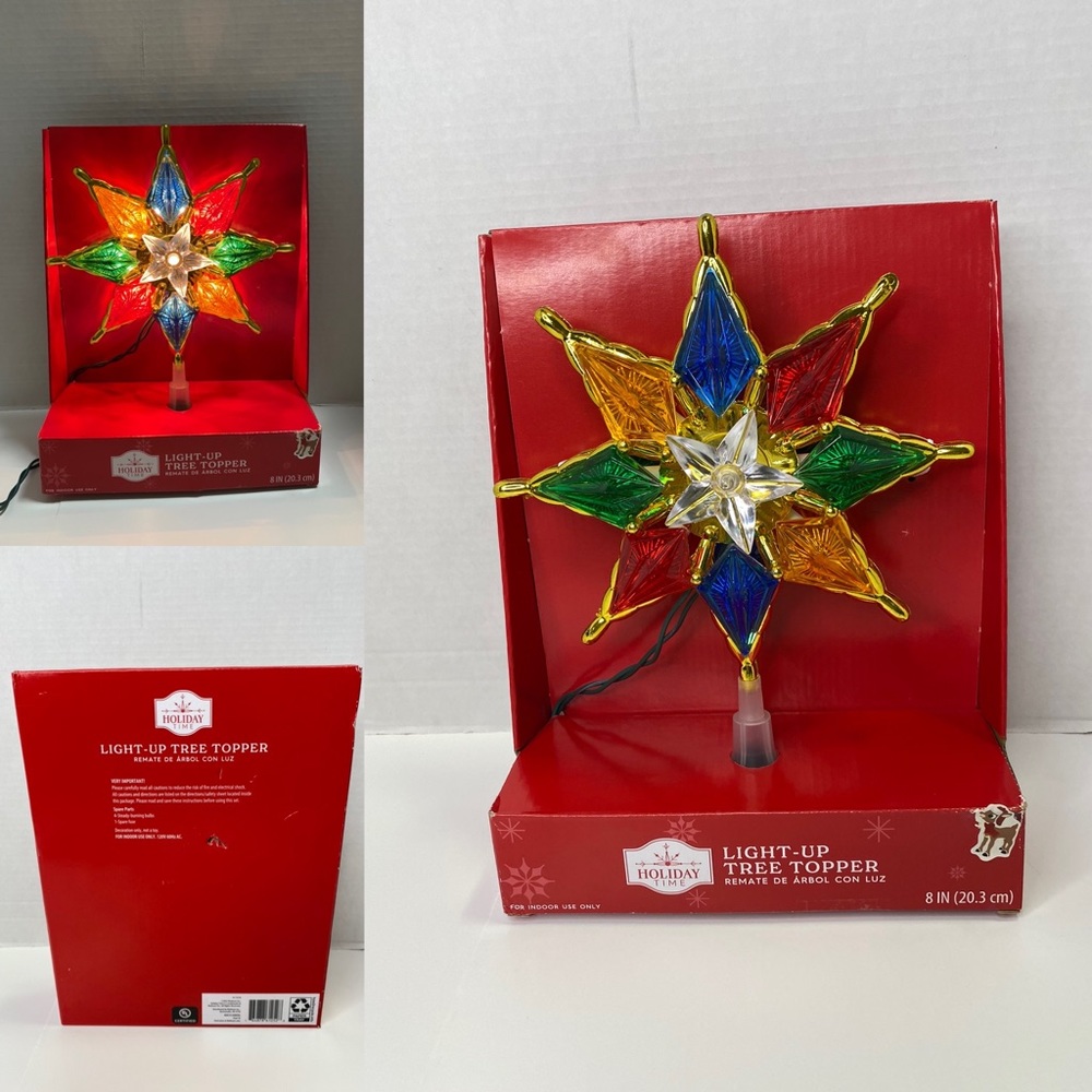 NWT Light Up Star Tree Topper New